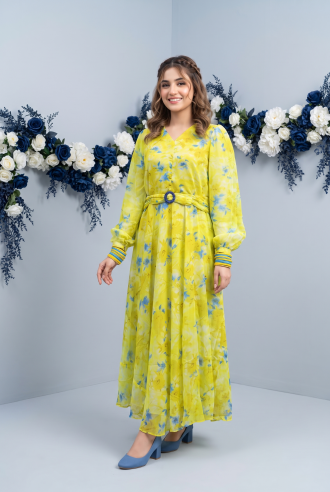 Azure Maxi Women Bamber & Charmeuse