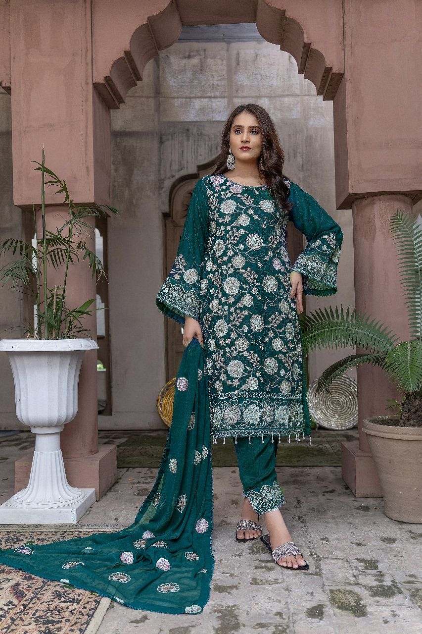 S-190 Women Sohni Dharti Chiffon