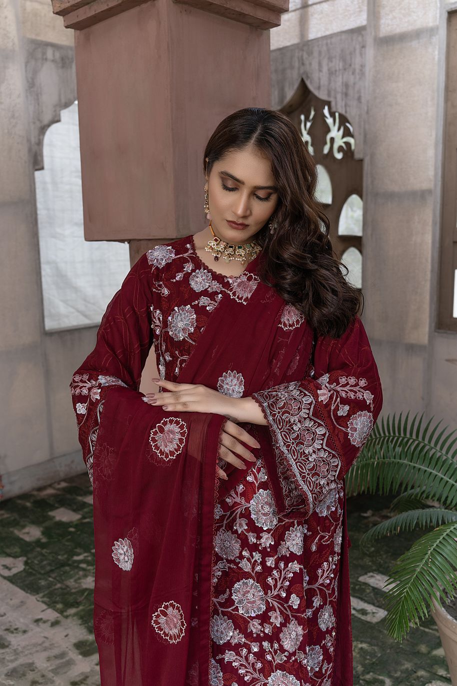 S-190 Women Sohni Dharti Chiffon