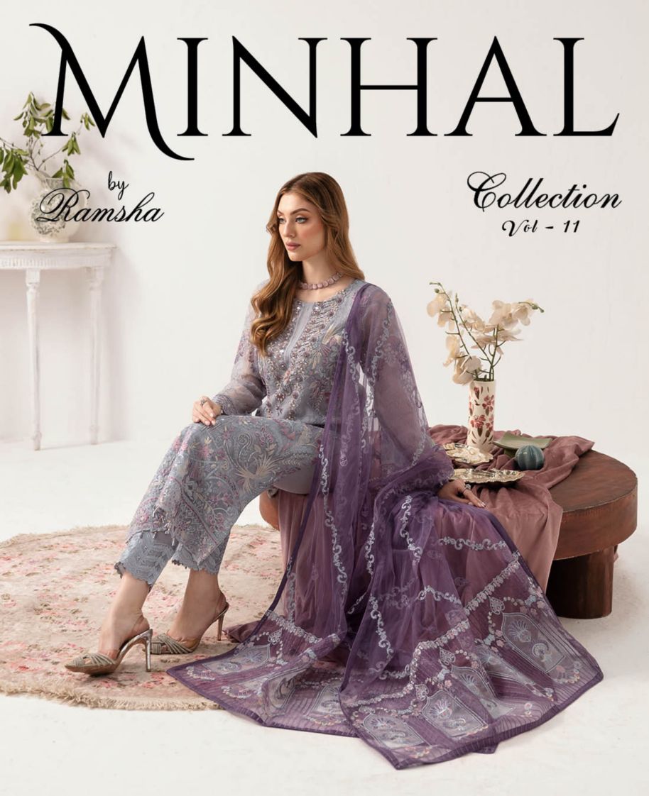 Ramsha Minhal Vol 11 Women Organza