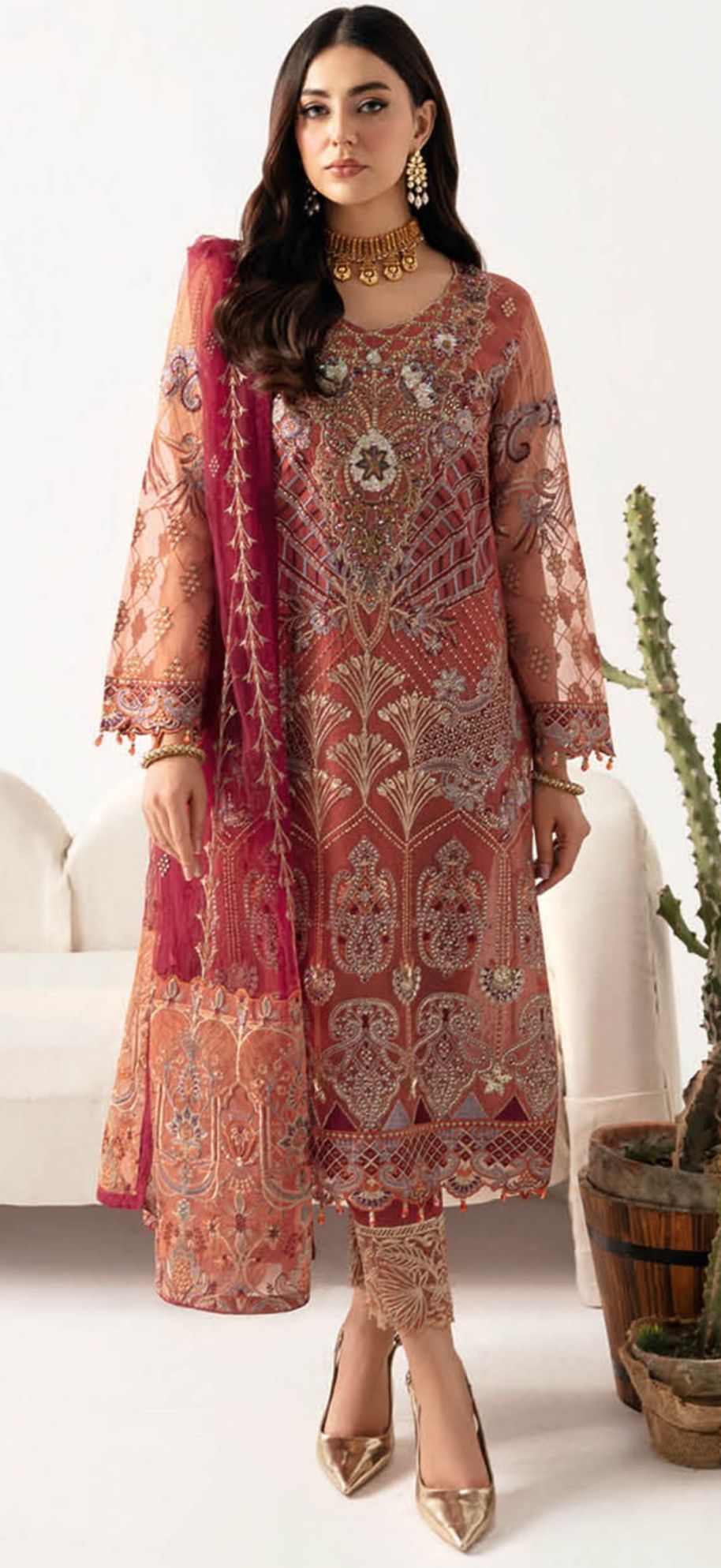 Ramsha Minhal Vol 11 Women Organza