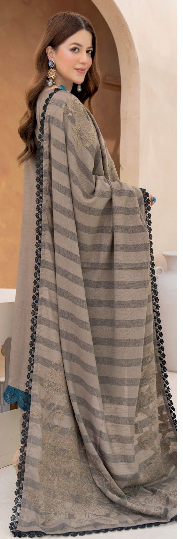 Anchal  Winter Collection Women Leather Slub