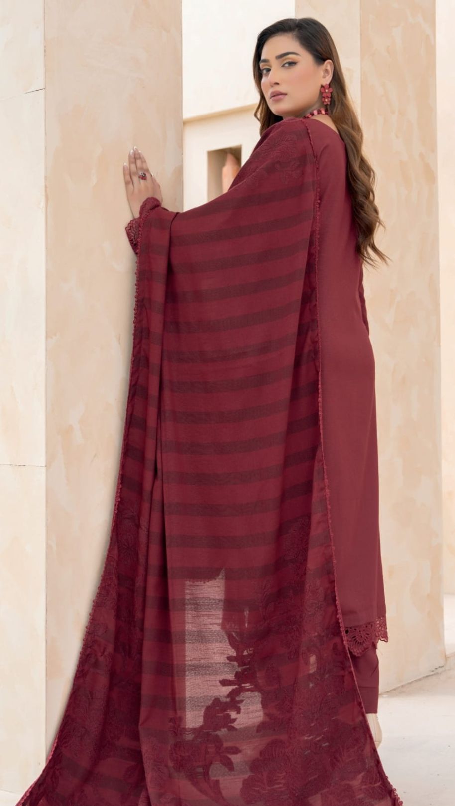 Anchal  Winter Collection Women Leather Slub
