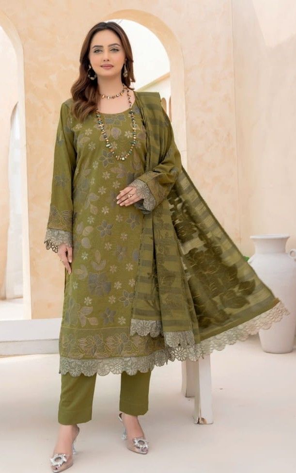 Anchal  Winter Collection Women Leather Slub