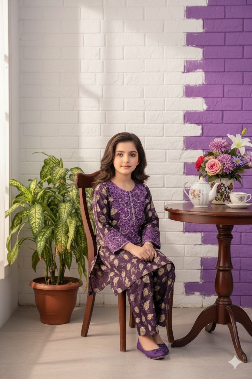 4447 Kids Linen Print