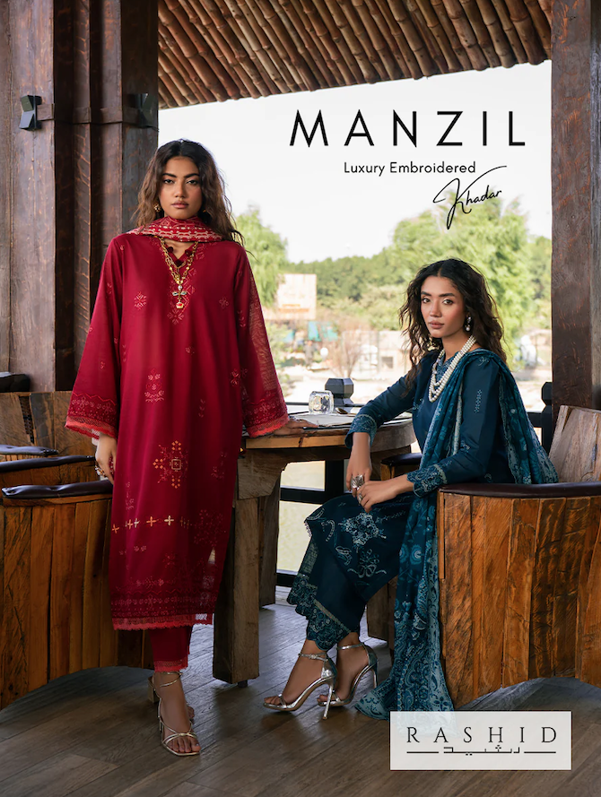 Shop Col  Manzil Embroidered Khaddar Women Khaddar