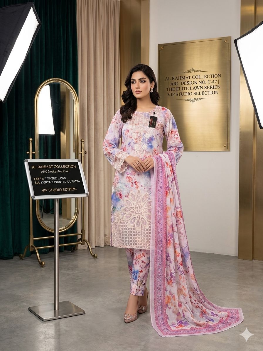 C 47 Women Print Lawn