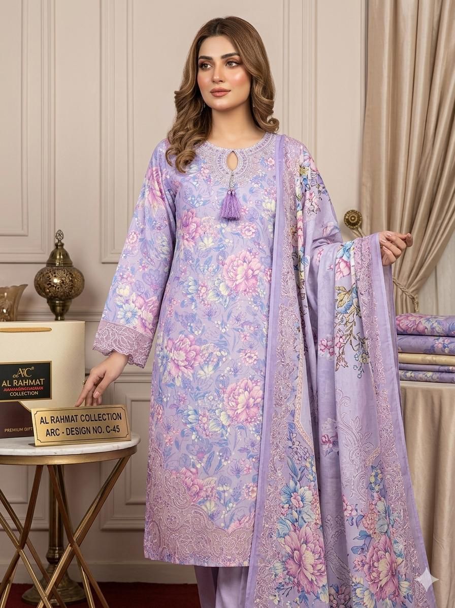 C 45 Women Print Lawn