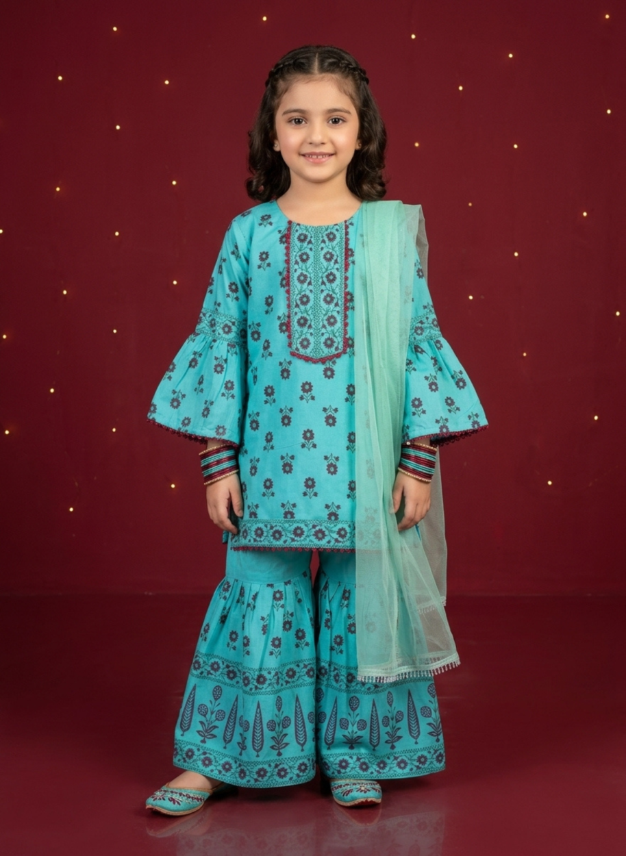 ZM04 Kids Print Cotton