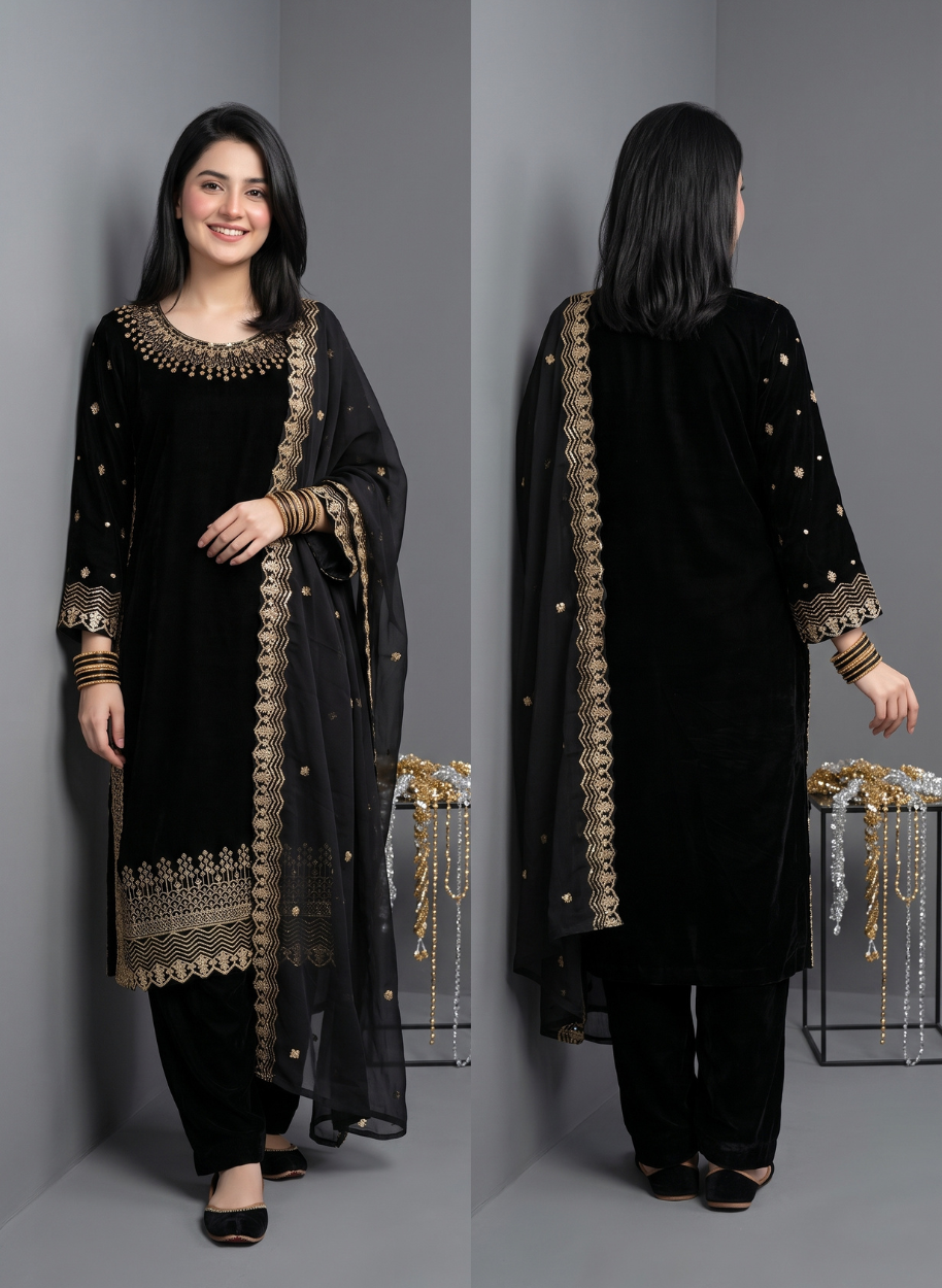 W3050 Women Velvet 