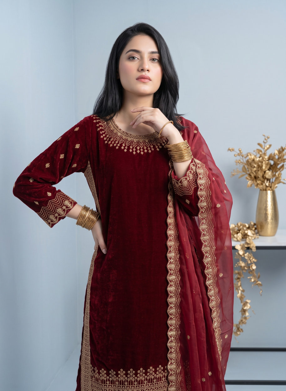 W3050 Women Velvet 
