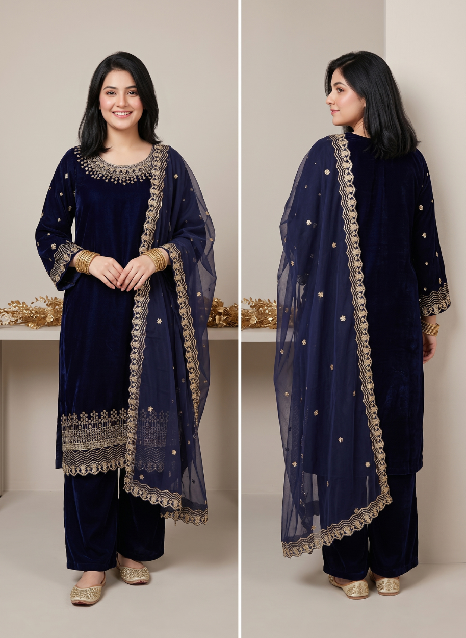W3050 Women Velvet 