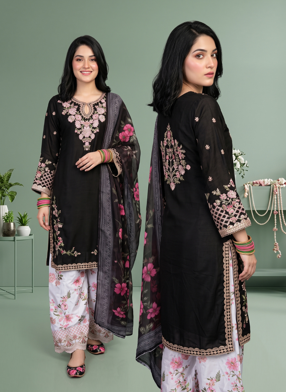 W4643 Women Shamoz Silk