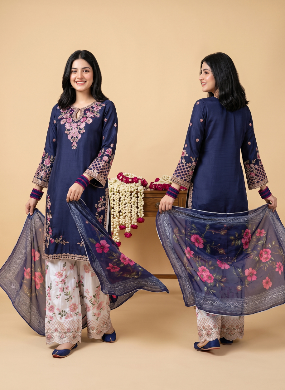 W4643 Women Shamoz Silk