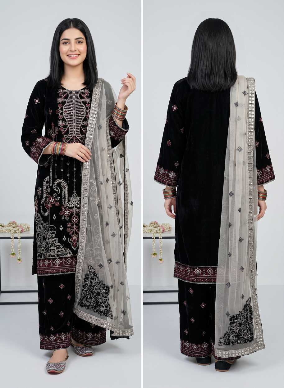 W64 Women Velvet  (S,M,M,L,L,XL)