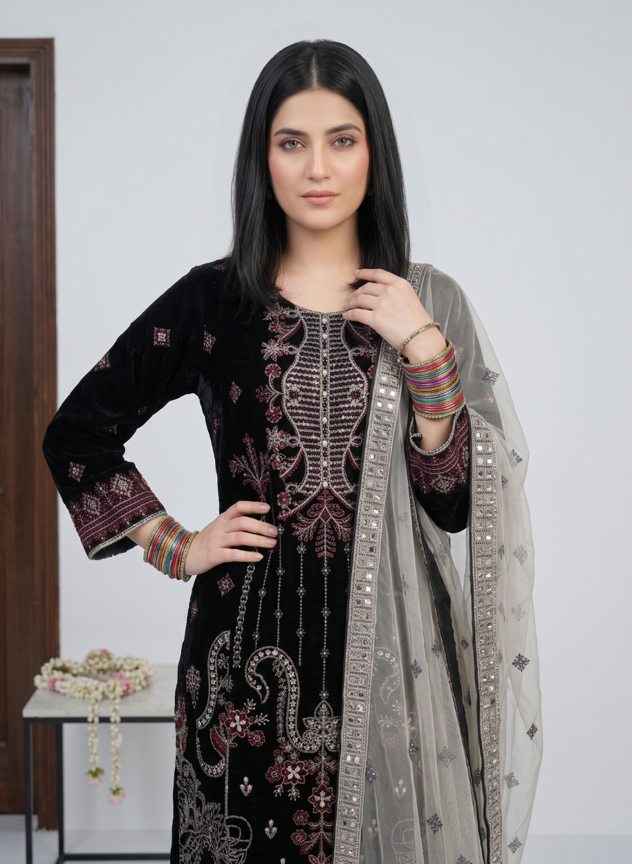 W64 Women Velvet  (S,M,M,L,L,XL)
