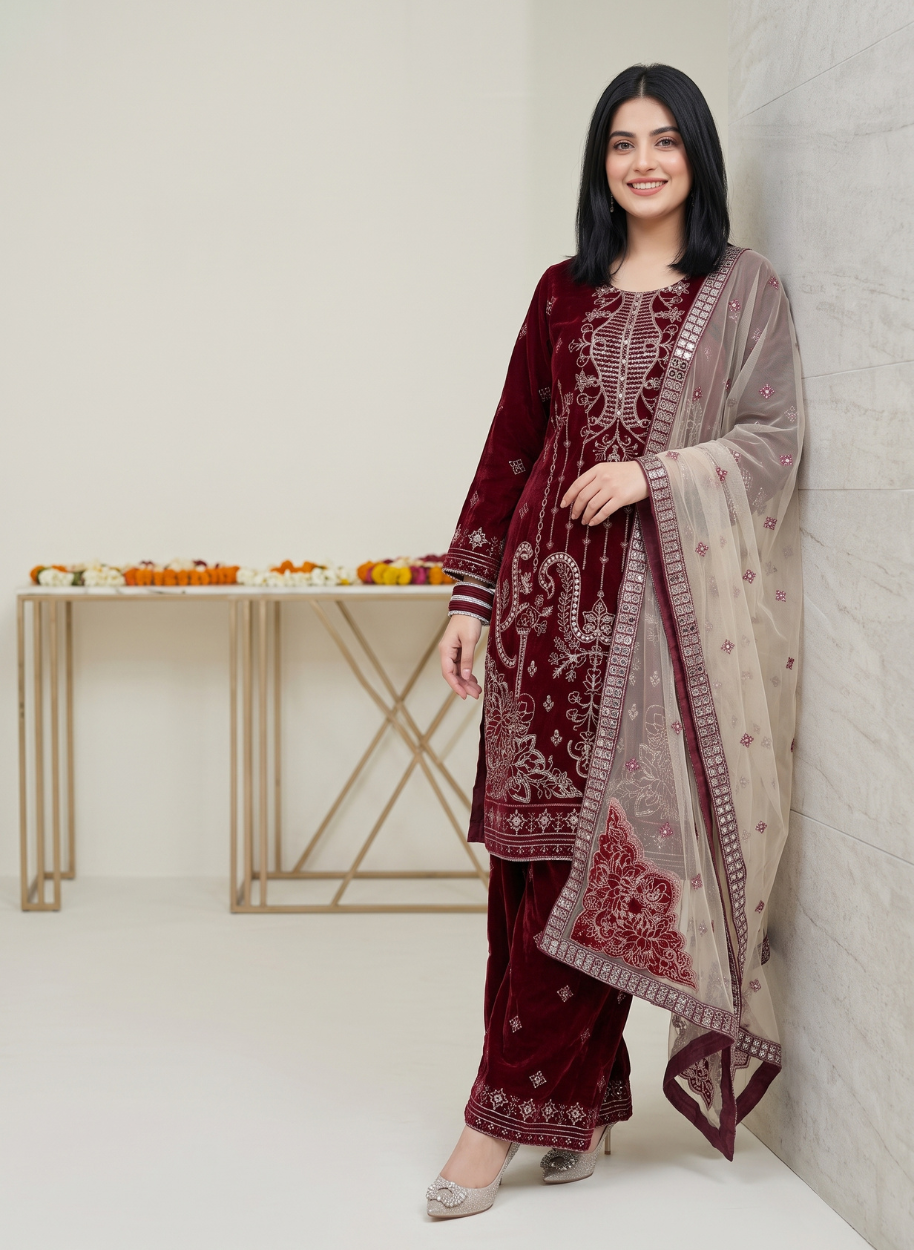 W64 Women Velvet  (S,M,M,L,L,XL)