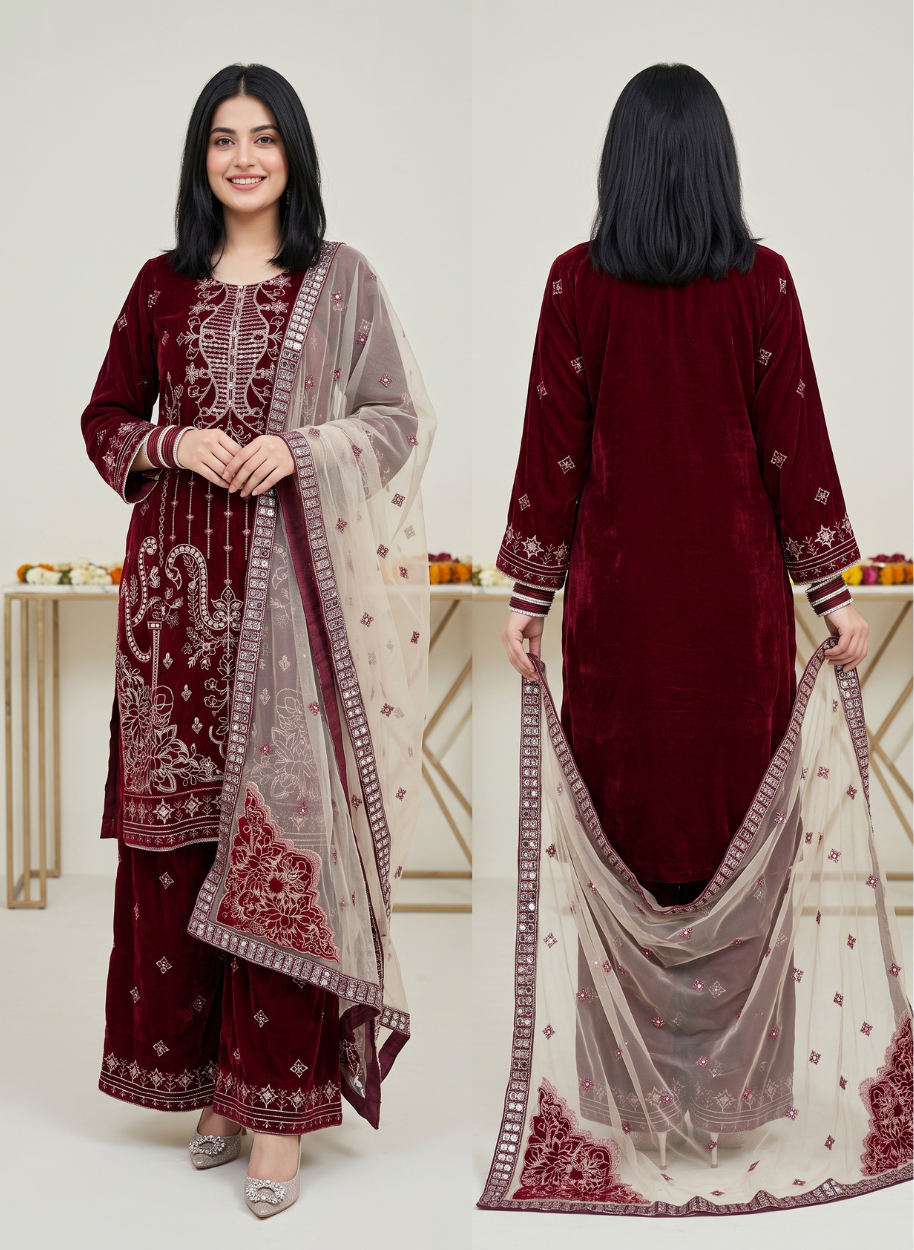 W64 Women Velvet  (S,M,M,L,L,XL)