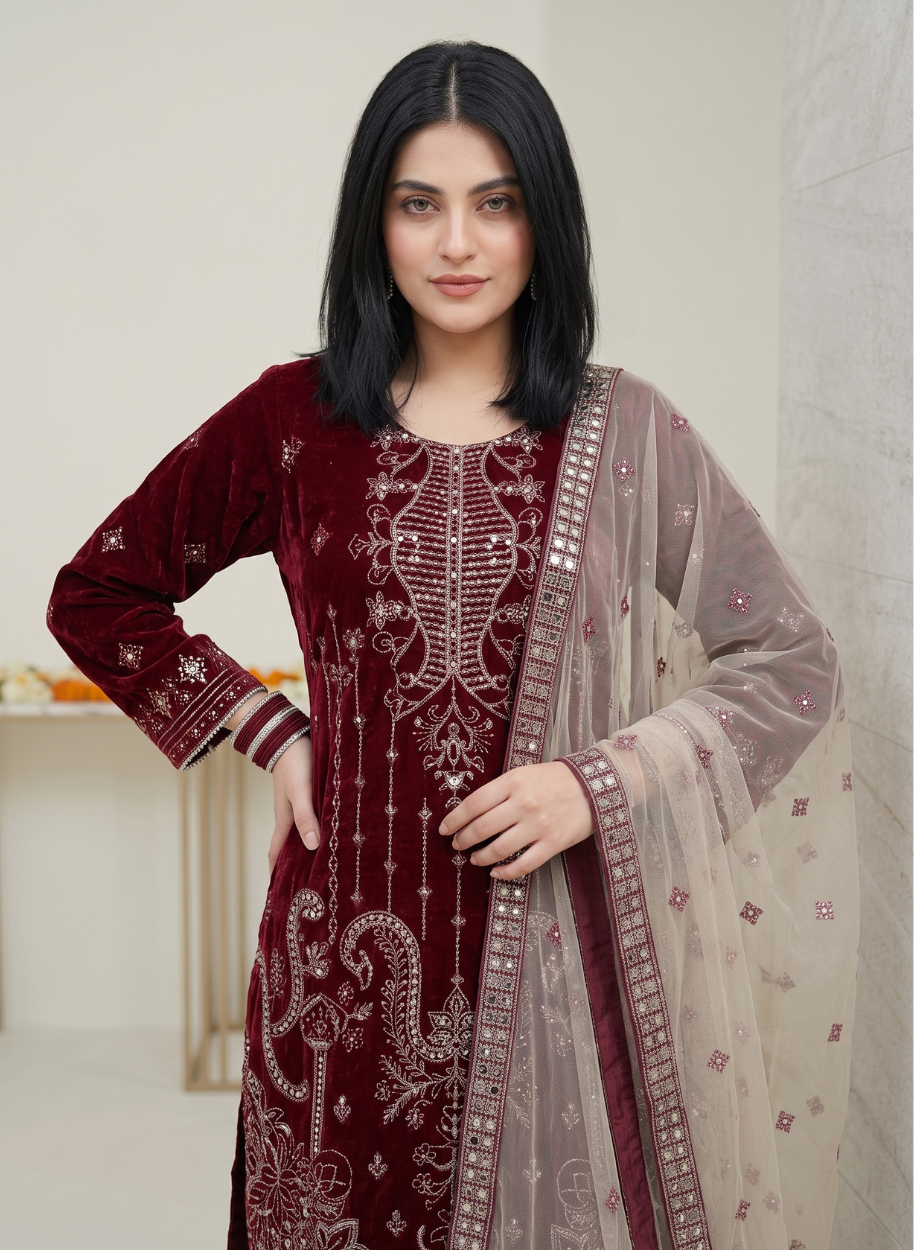 W64 Women Velvet  (S,M,M,L,L,XL)