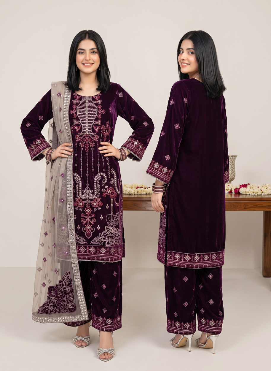 W64 Women Velvet  (S,M,M,L,L,XL)