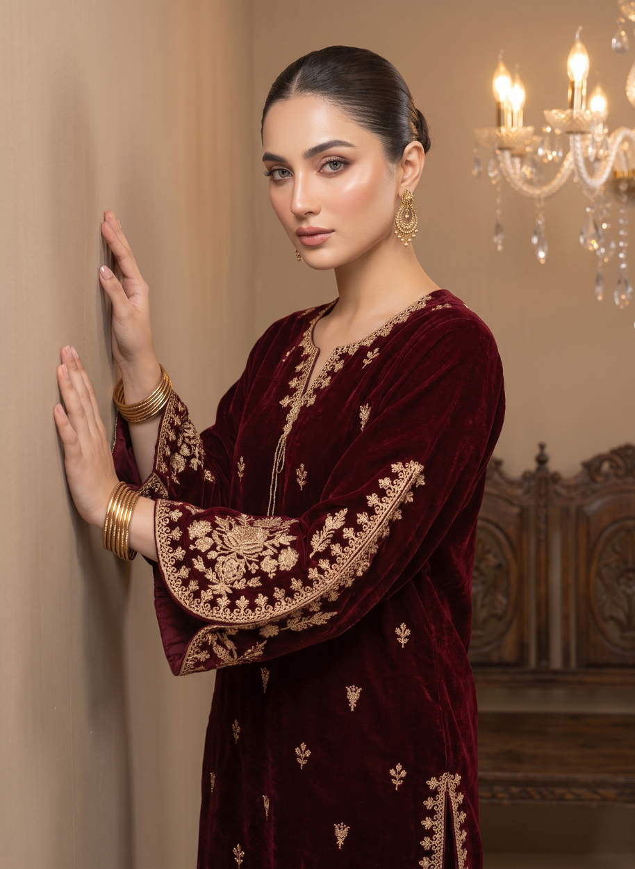 W3020 Women Velvet 