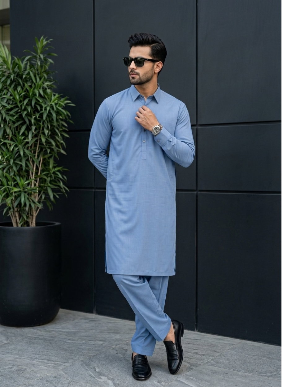1026 Men Wash n Wear Slub (S,M,L,XL)