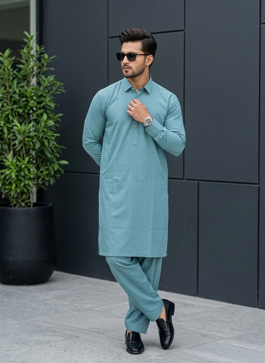 1026 Men Wash n Wear Slub (S,M,L,XL)