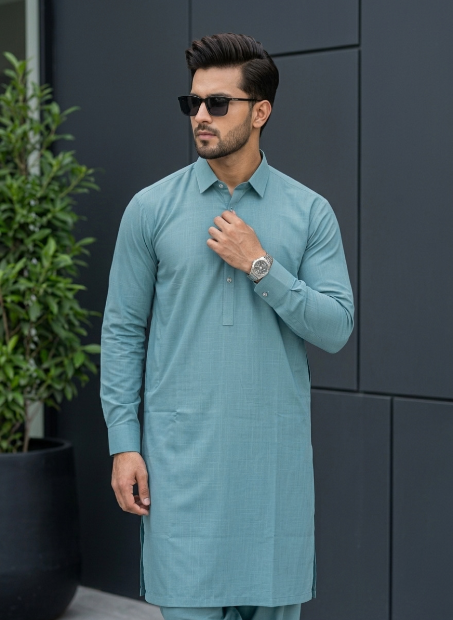 1026 Men Wash n Wear Slub (S,M,L,XL)