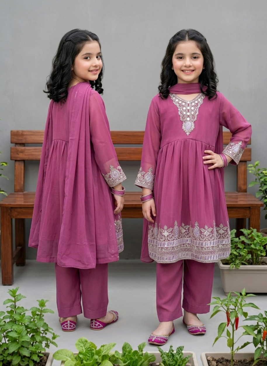 4975 Kids Chiffon (20,22,24,26,28,30,32,34,36)