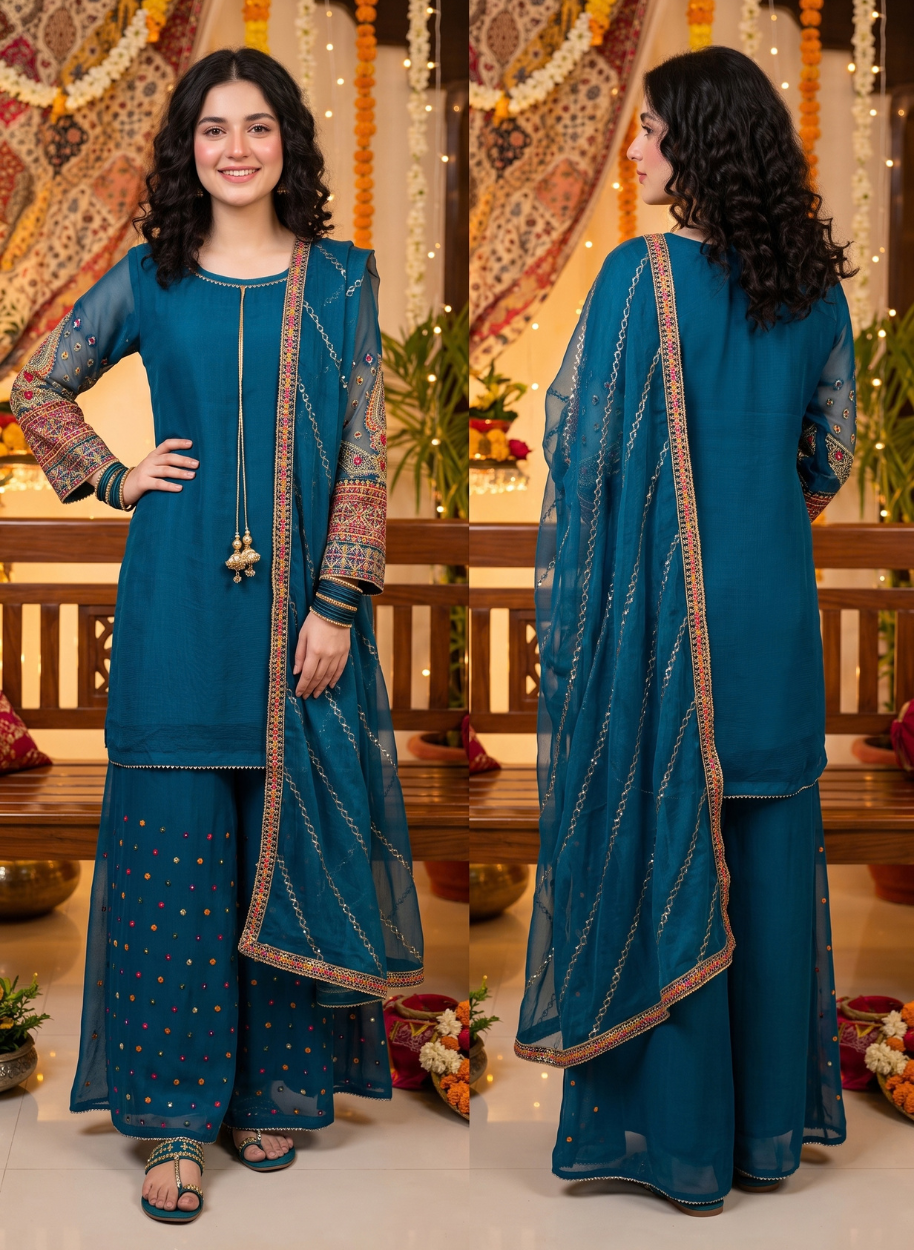 0595 Women Chiffon (S,M,L)